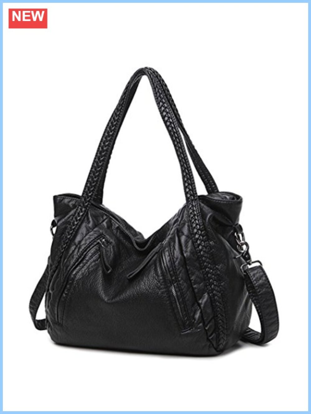 Oversized Slouchy Shoulder Tote Bag Braided Hobo Purse Crossbody Handbag